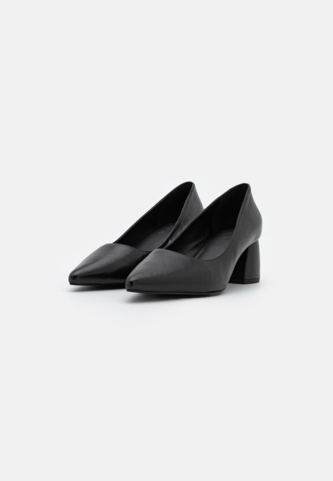 Gabor Noir | Cuir Exclusif - Talons Classiques